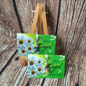 Grußkarten mit kleinem Schutzengelanhänger zu verschiedenen Anlässen, Dein Schutzengel als Geschenkidee