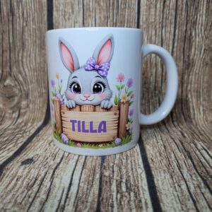 Tasse Hase, Fototasse, bedruckte Tasse mit Wunschmotiv in Sublimationsdruck – Tassendruck. Geschenkidee